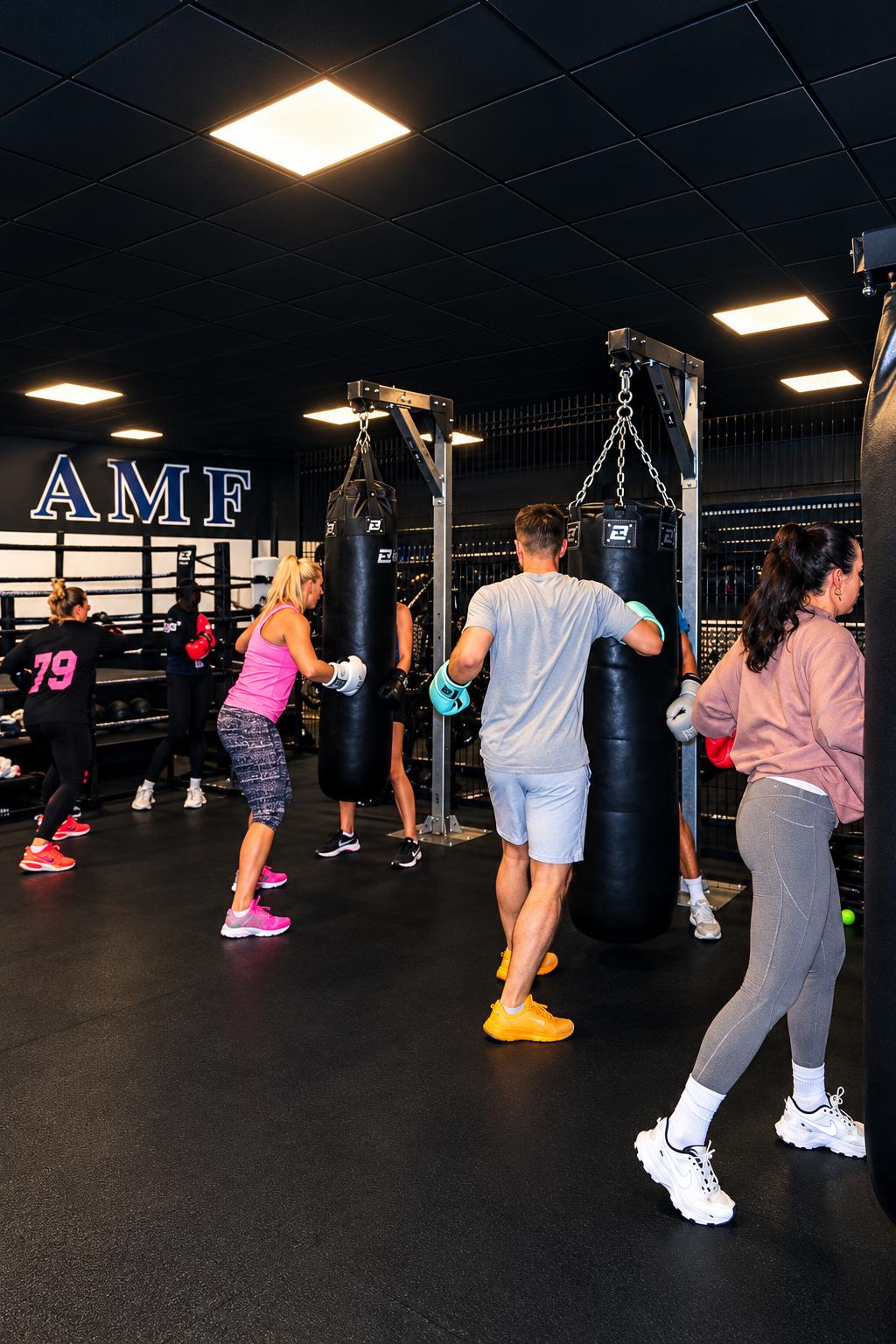 FAB Boxing community training together in a Dublin boxing class